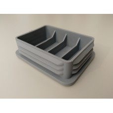 PVC čep 80x60x2,5-3mm / siva